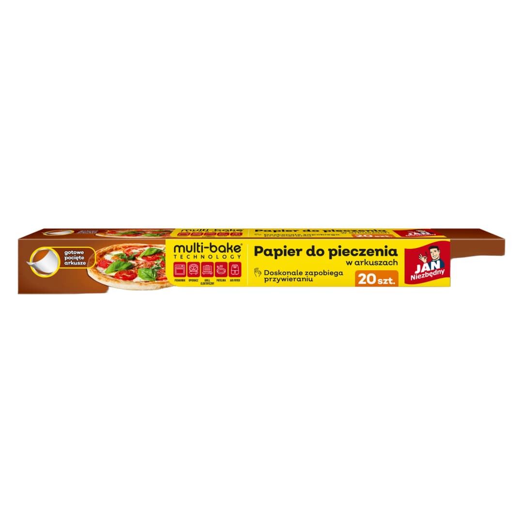 JAN NIEZBĘDNY Papier do pieczenia w arkuszach Multibake 20 szt.