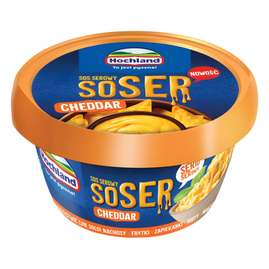 HOCHLAND SOSER Sos serowy Cheddar 175 g