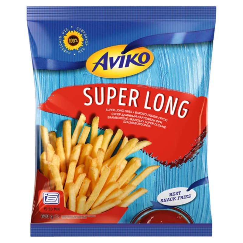 Frytki mrożone Super Long, AVIKO, , 600 g | Mamyito.pl