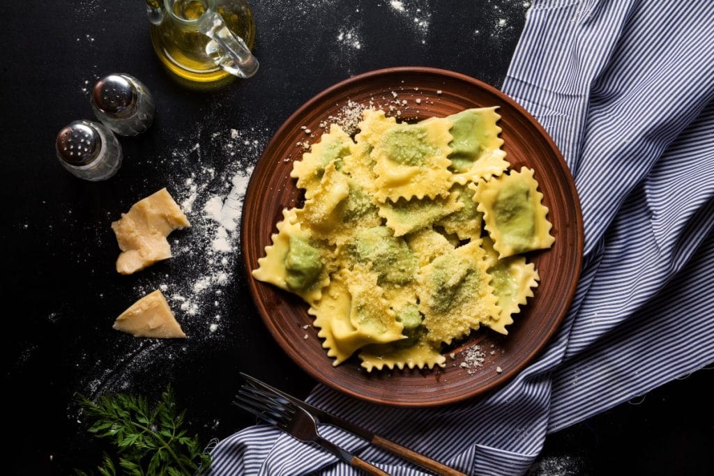 Ravioli ze szpinakiem