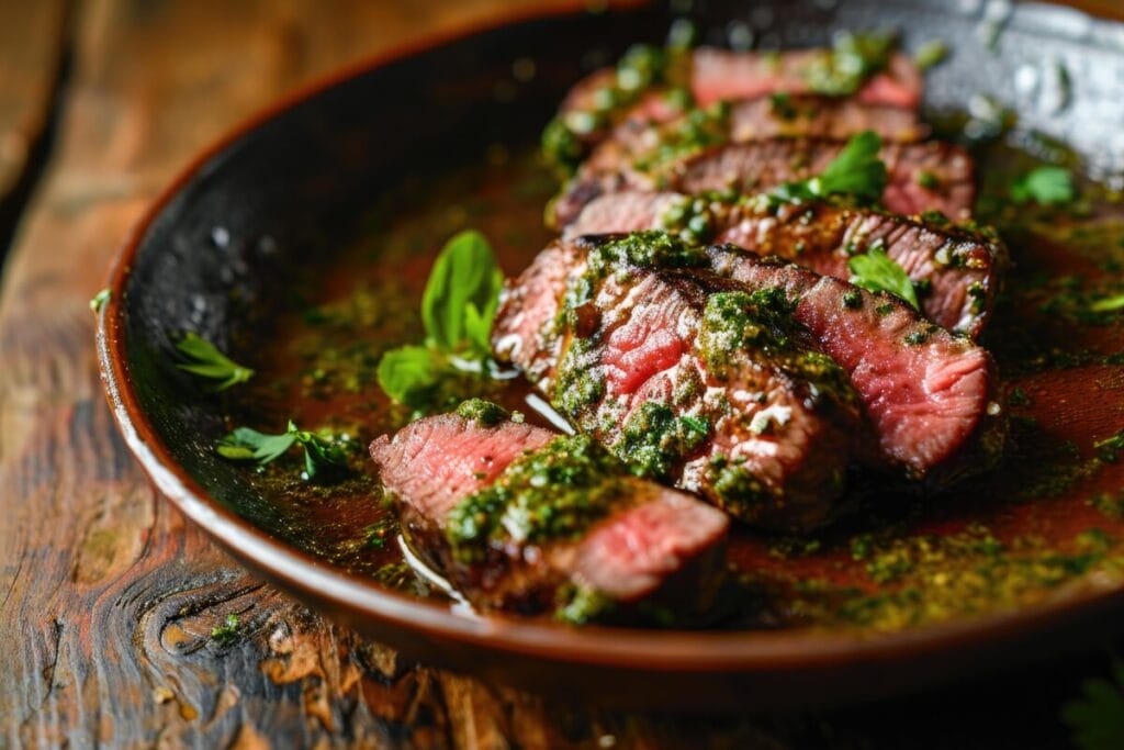 Grillowana wołowina z sosem chimichurri