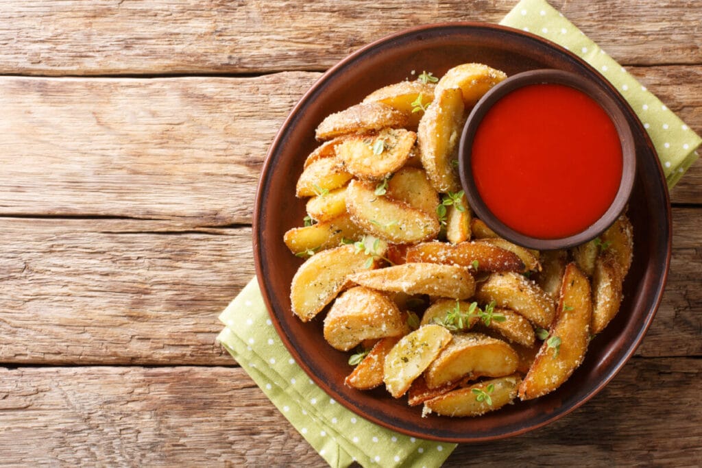 3. Ziemniaki z czosnkiem i parmezanem