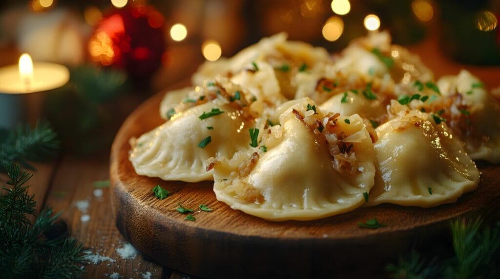 3. Pierogi z kiszonymi ogórkami i tofu