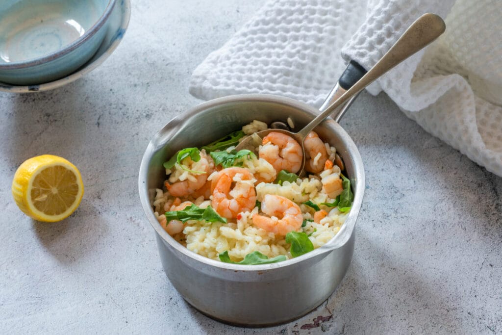 3. Risotto z fenkułem i krewetkami