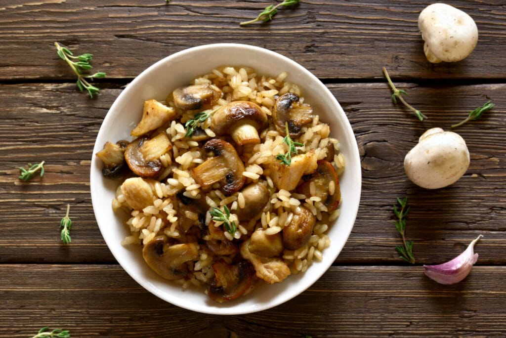 2. Risotto z grzybami